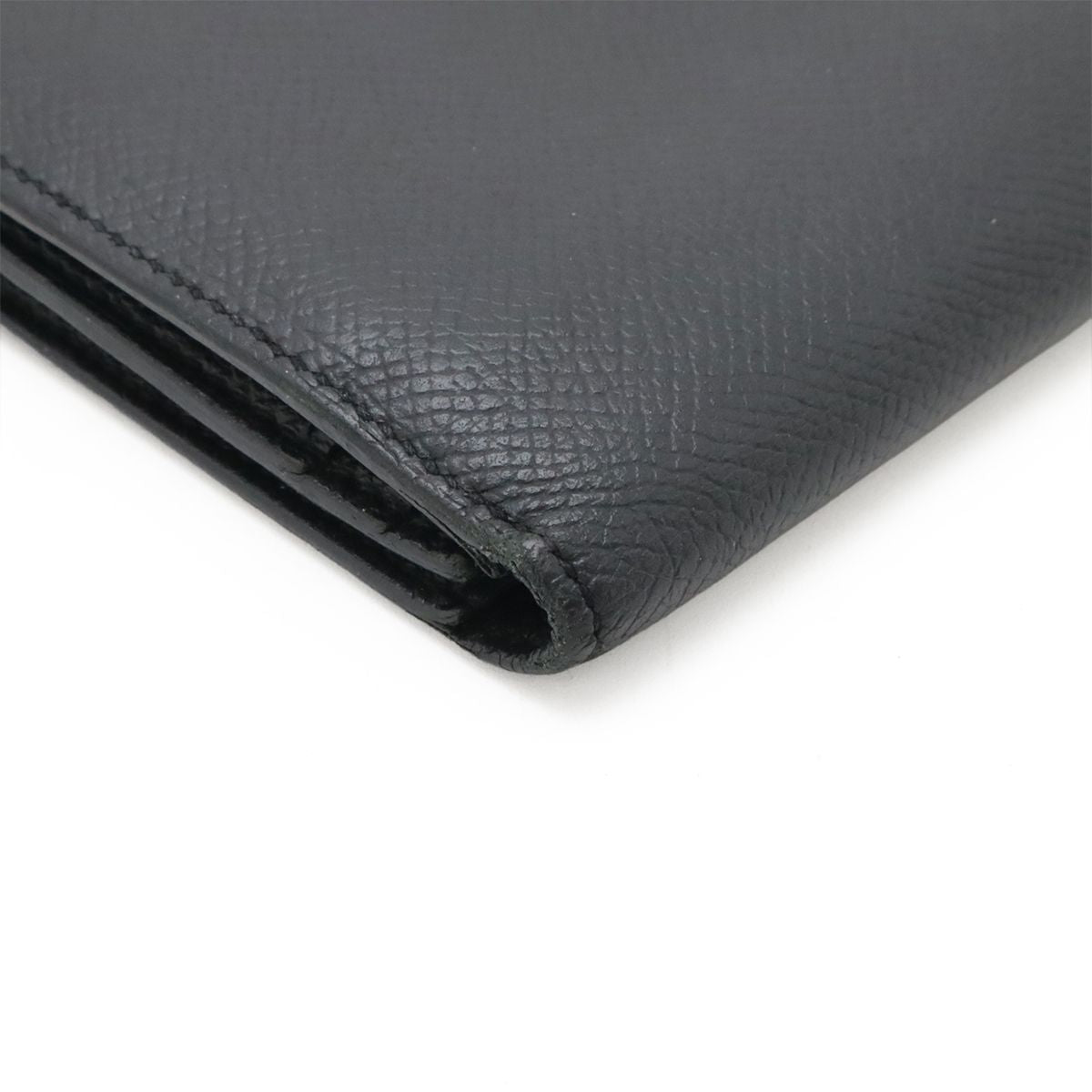 Hermes Bearn Souffle Bifold Wallet Veau Epsom Black Gold — view 3