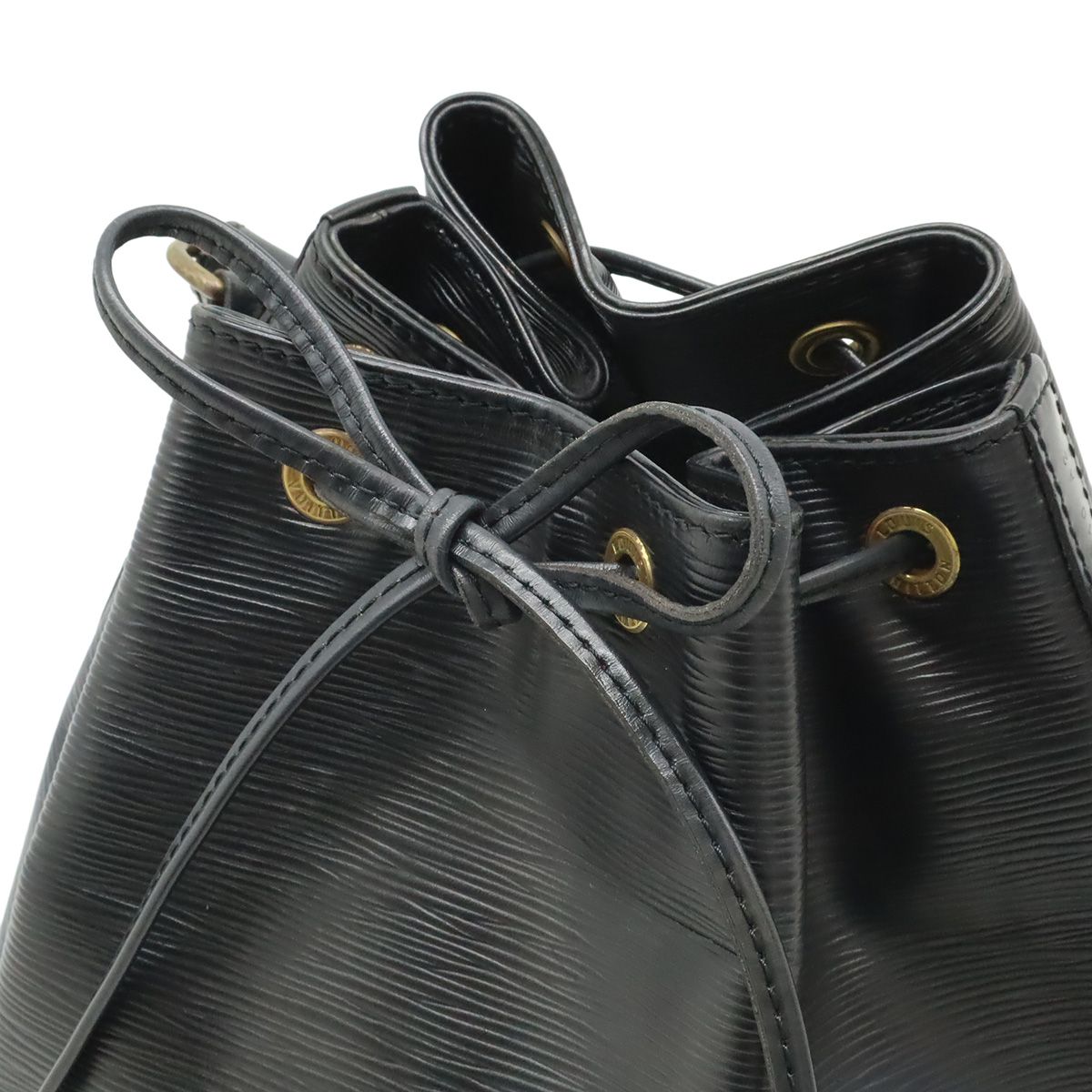 Louis Vuitton Epi Petit Noir Shoulder Bag Drawstring Black — view 4