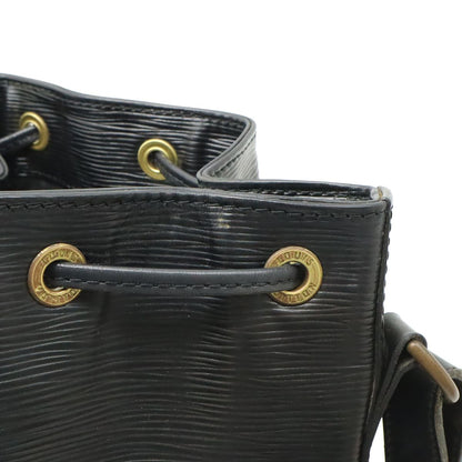 Louis Vuitton Epi Petit Noir Shoulder Bag Drawstring Black — view 6