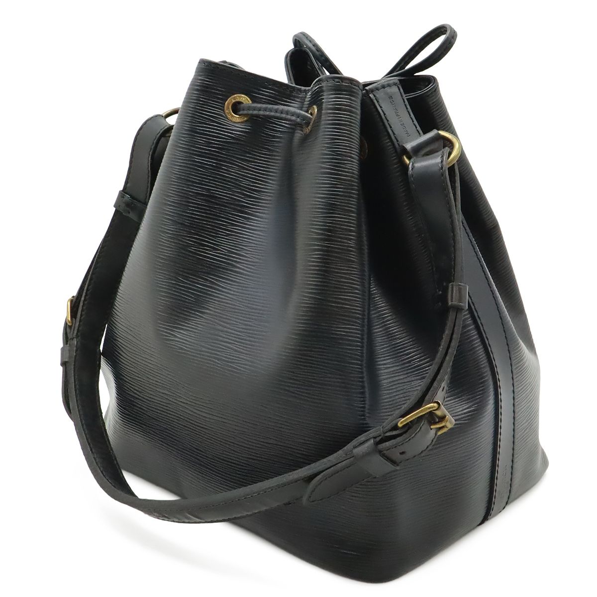 Louis Vuitton Epi Petit Noir Shoulder Bag Drawstring Black — view 2