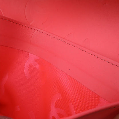 Chanel Cambon Line CC Logo Bifold Wallet Leather Soft Calf Black White Pink — view 8