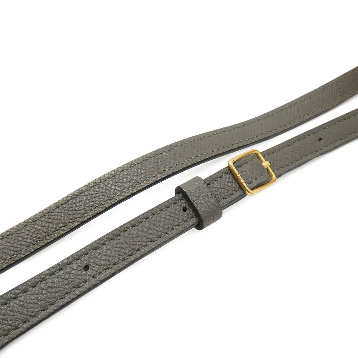 Celine Belt Bag Nano 2-Way Crossbody Leather Gray Gold — view 5