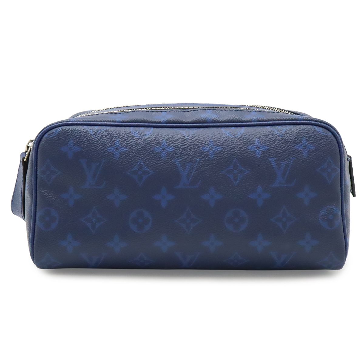 Louis Vuitton Taigarama Dopp Kit Clutch Handbag Cobalt Blue