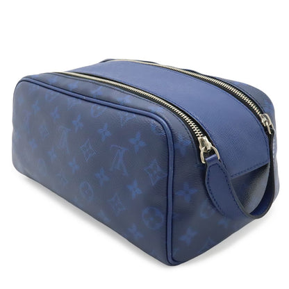 Louis Vuitton Taigarama Dopp Kit Clutch Handbag Cobalt Blue — view 2