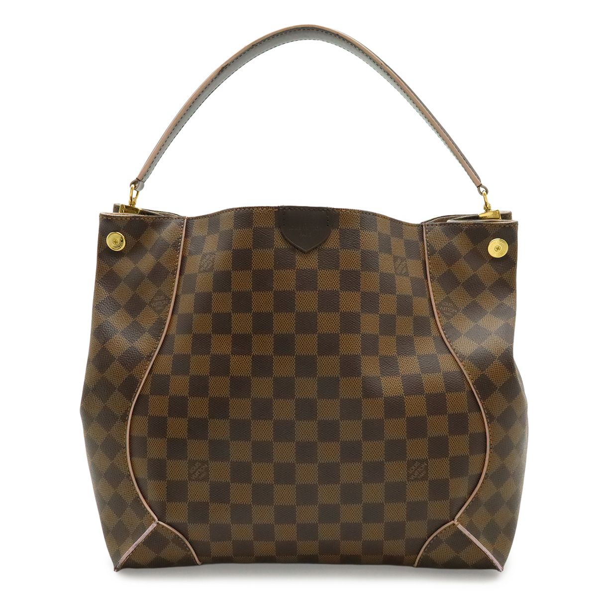 Louis Vuitton Damier Kaisa Hobo Shoulder Bag Rose Velours