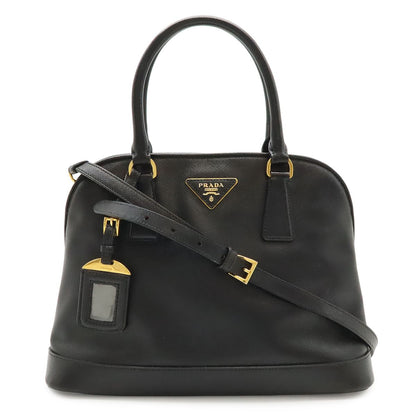 Prada Triangle Logo 2-Way Shoulder Bag Crossbody Dome