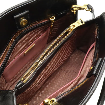Prada Triangle Logo 2-Way Shoulder Bag Crossbody Dome — view 5