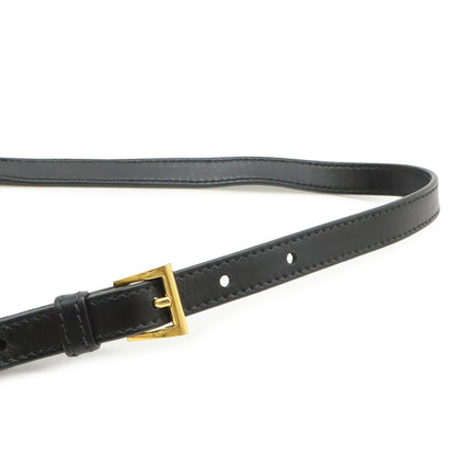 Prada Saffiano 2-Way Shoulder Bag Crossbody Leather Nero Black Gold — view 7