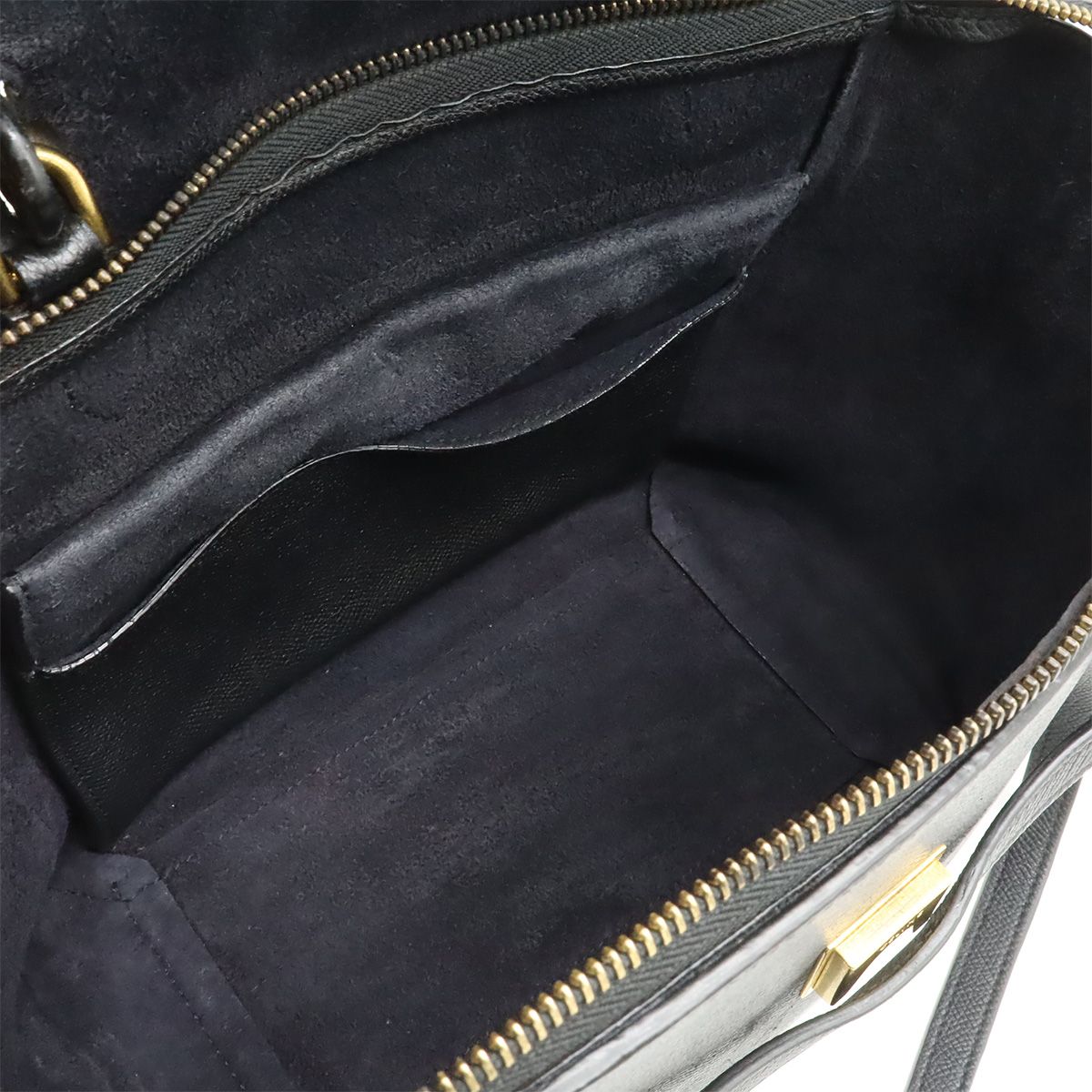Celine Belt Bag Micro 2-Way Crossbody Leather Black Gold — view 8
