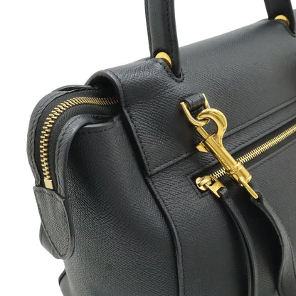 Celine Belt Bag Micro 2-Way Crossbody Leather Black Gold — view 4