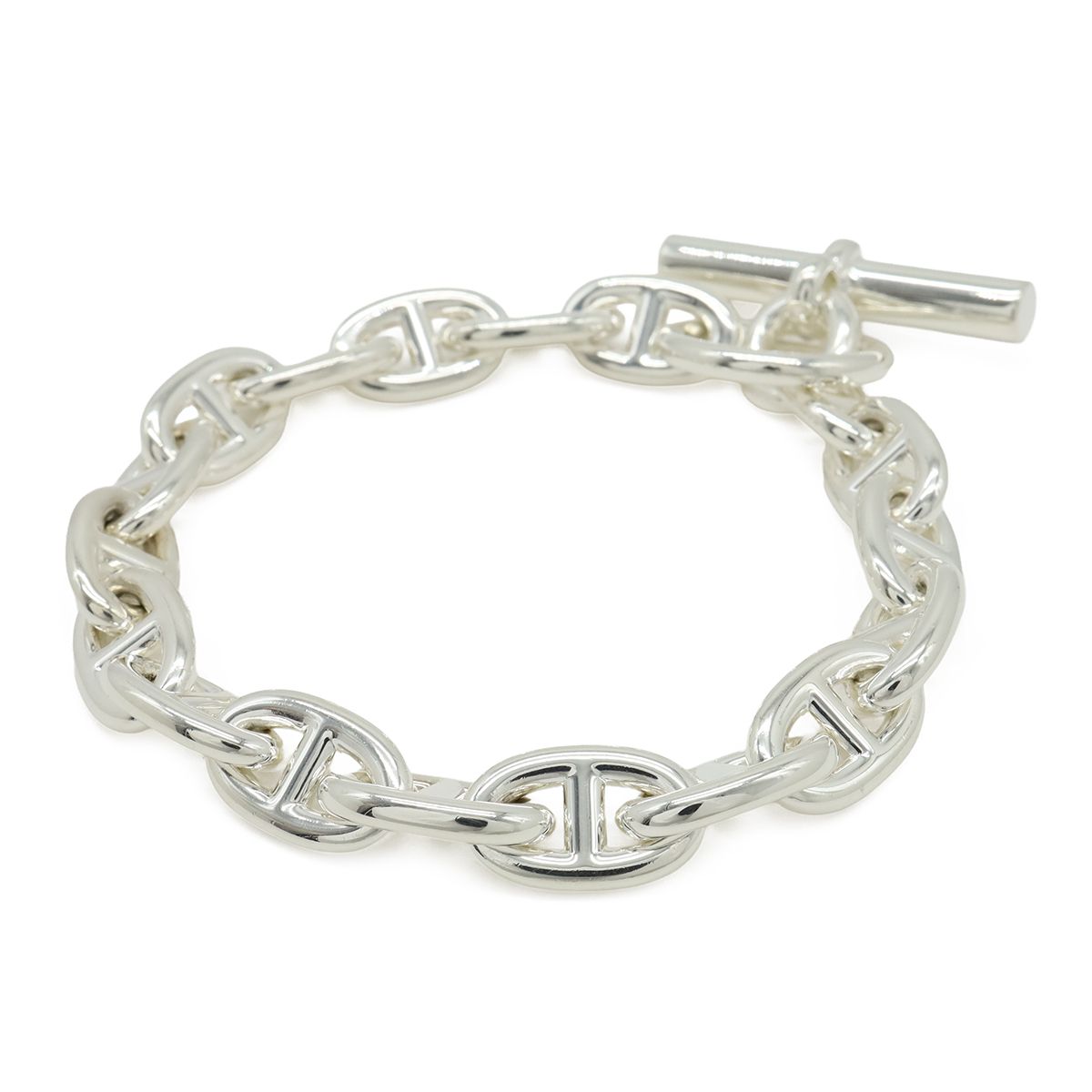 Hermes Chaine D'ancre Bracelet MM 18 Pieces Silver — view 2