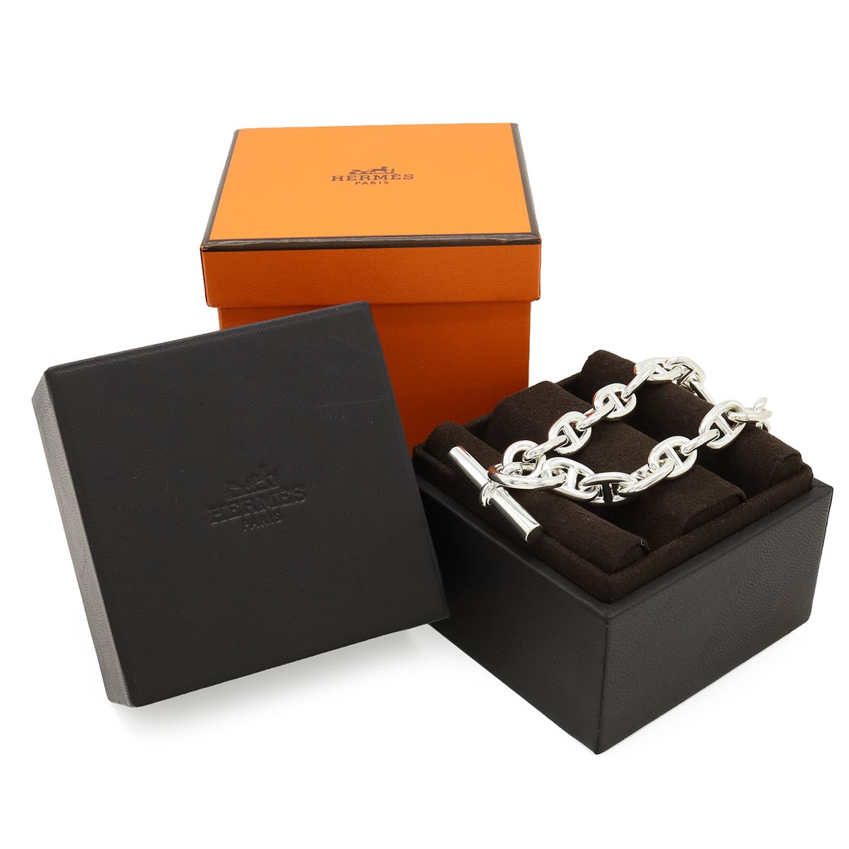 Hermes Chaine D'ancre Bracelet MM 18 Pieces Silver — view 6