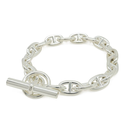Hermes Chaine D'ancre Bracelet MM 18 Pieces Silver