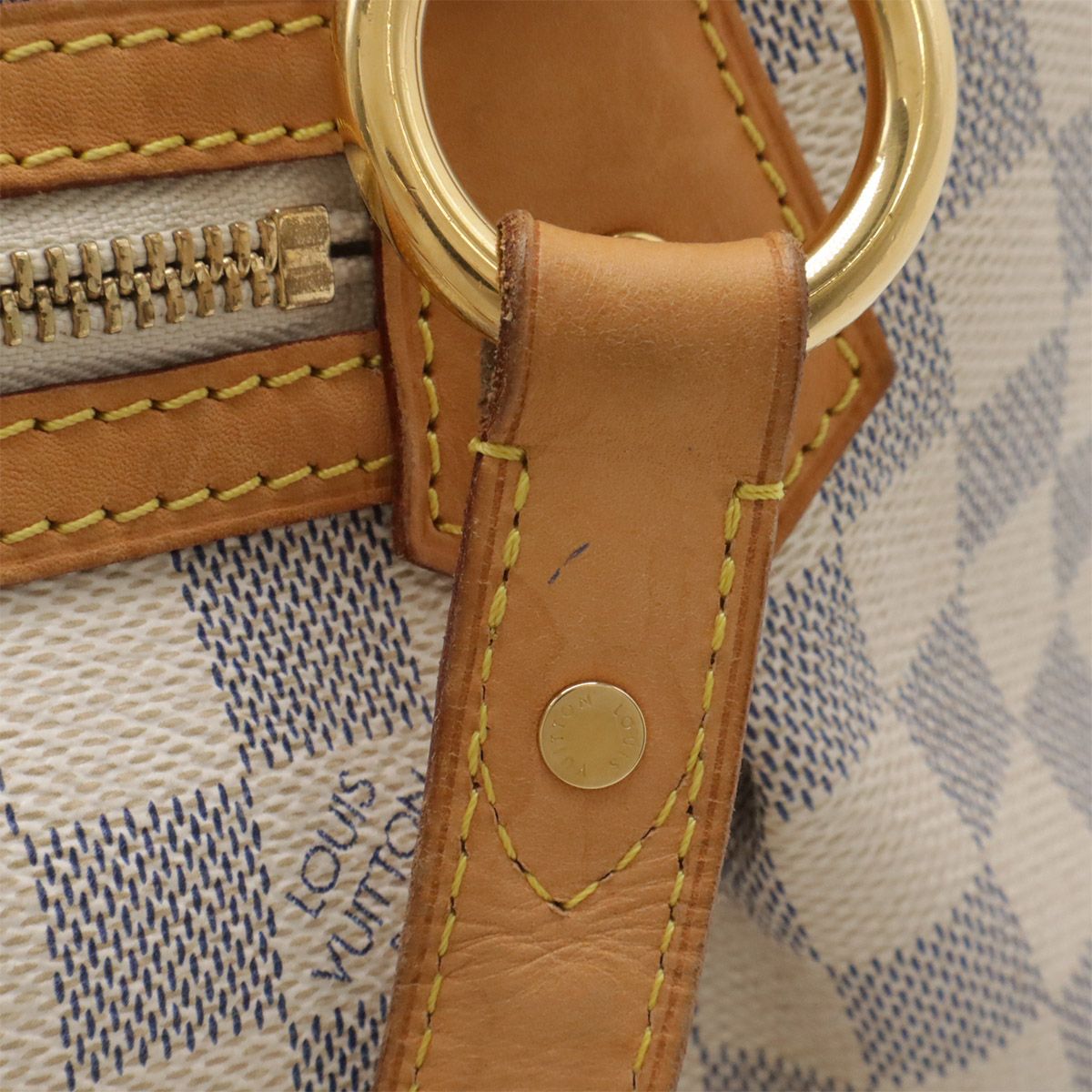 Louis Vuitton Damier Azur Ivora MM Tote Gold — view 6