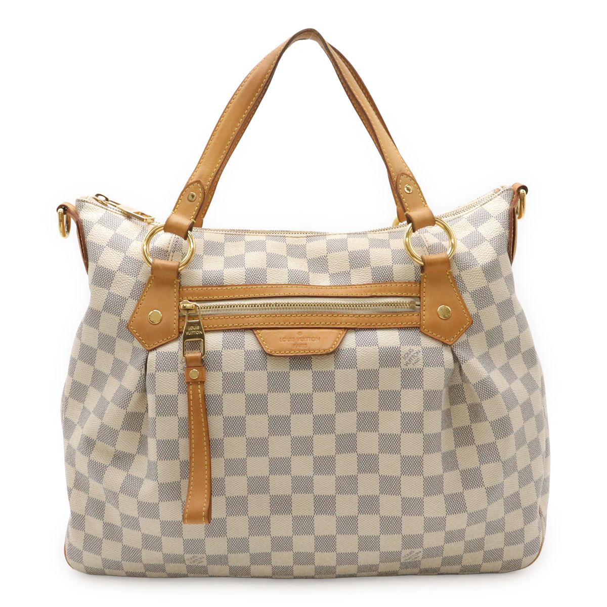 Louis Vuitton Damier Azur Ivora MM Tote Gold