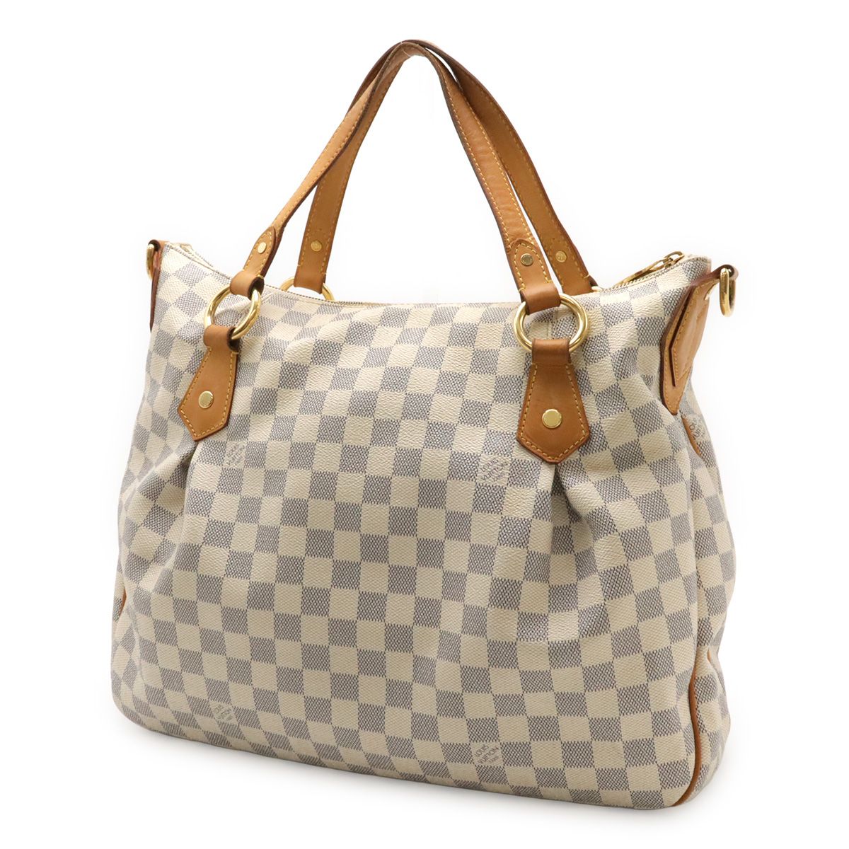 Louis Vuitton Damier Azur Ivora MM Tote Gold — view 2