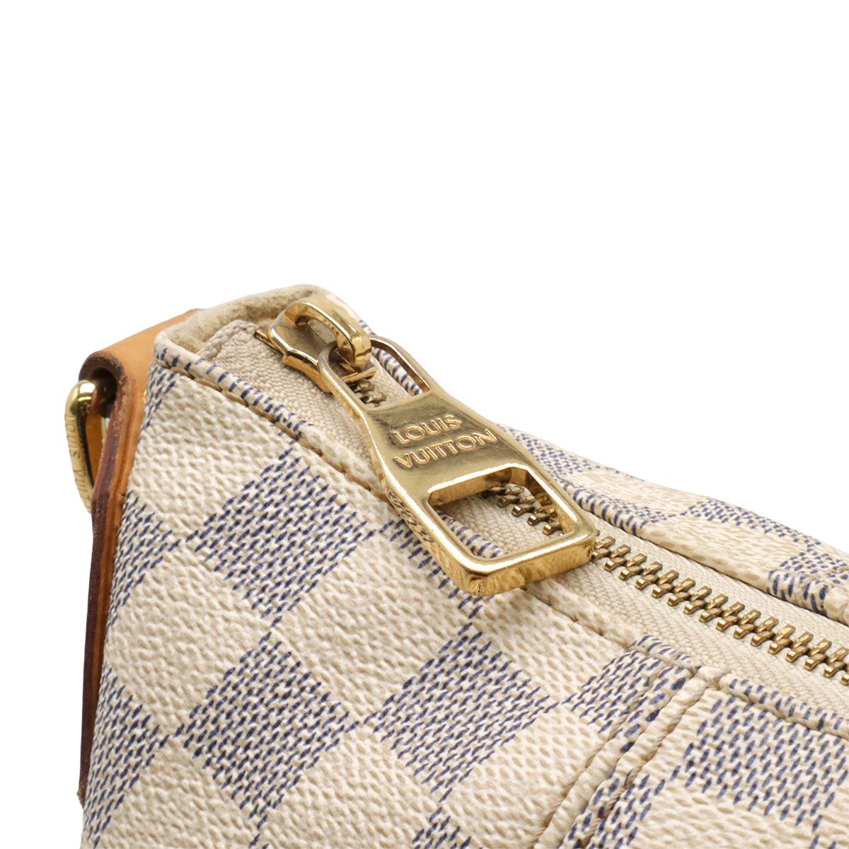 Louis Vuitton Damier Azur Ivora MM Tote Gold — view 5