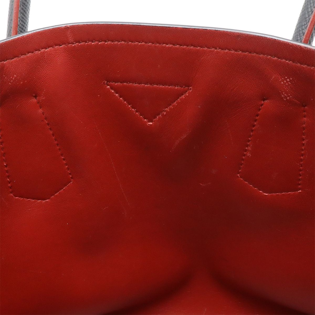 Prada Doubre Large Double Tote 2-Way Shoulder Bag Saffiano Leather Nero Black — view 6