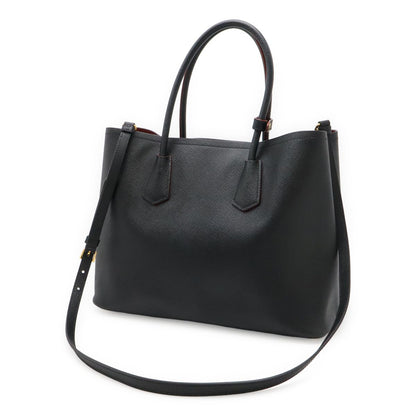 Prada Doubre Large Double Tote 2-Way Shoulder Bag Saffiano Leather Nero Black — view 2