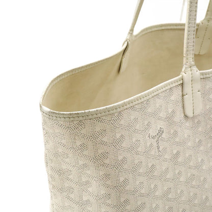 Goyard Saint Louis PM Tote Shoulder Bag Leather White Gray — view 5