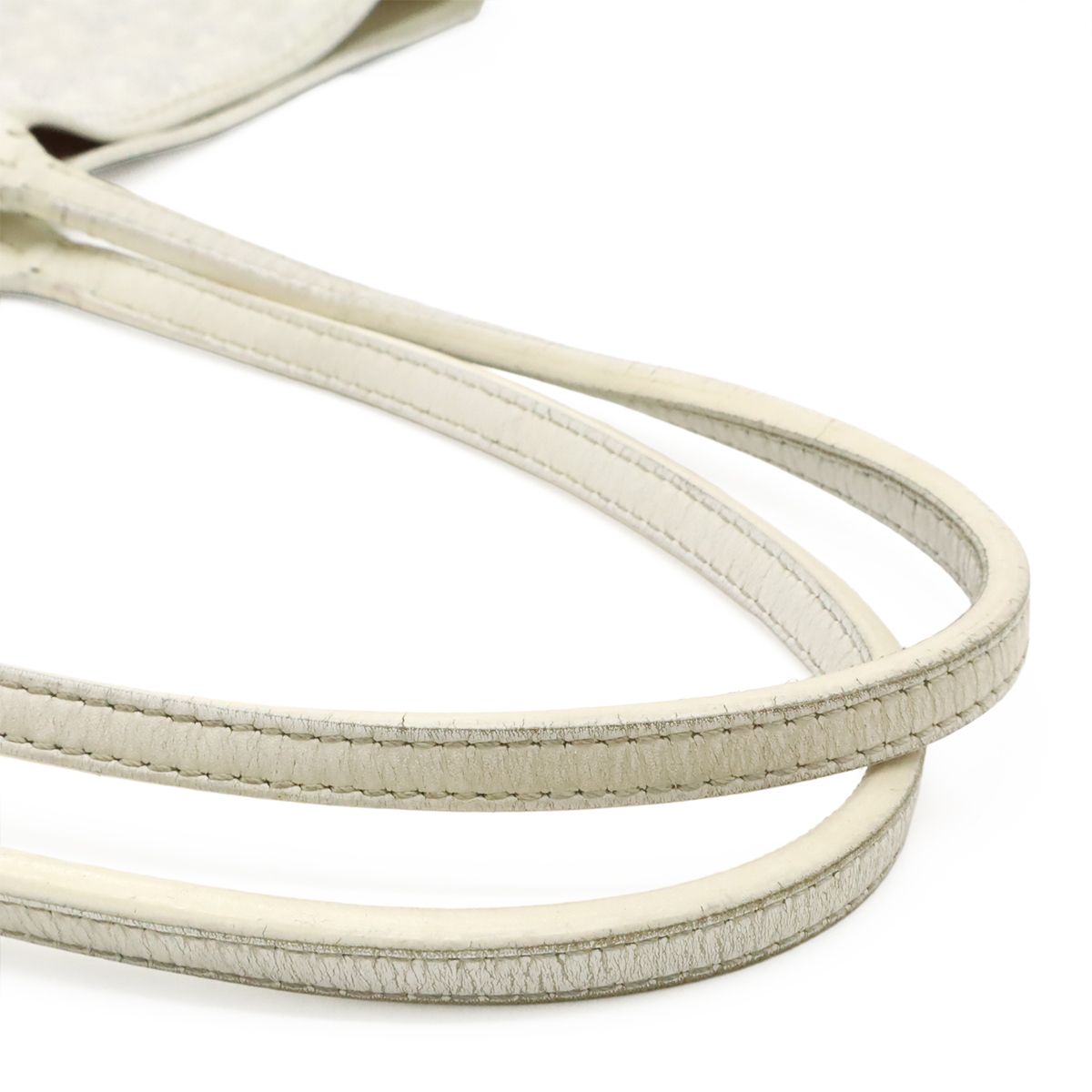 Goyard Saint Louis PM Tote Shoulder Bag Leather White Gray — view 4