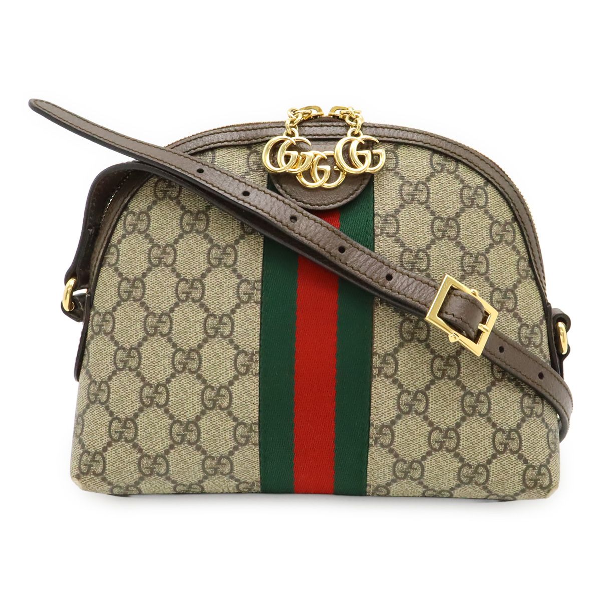 Gucci Ophidia Small Shoulder Bag GG Supreme Sherry Line Pochette Crossbody