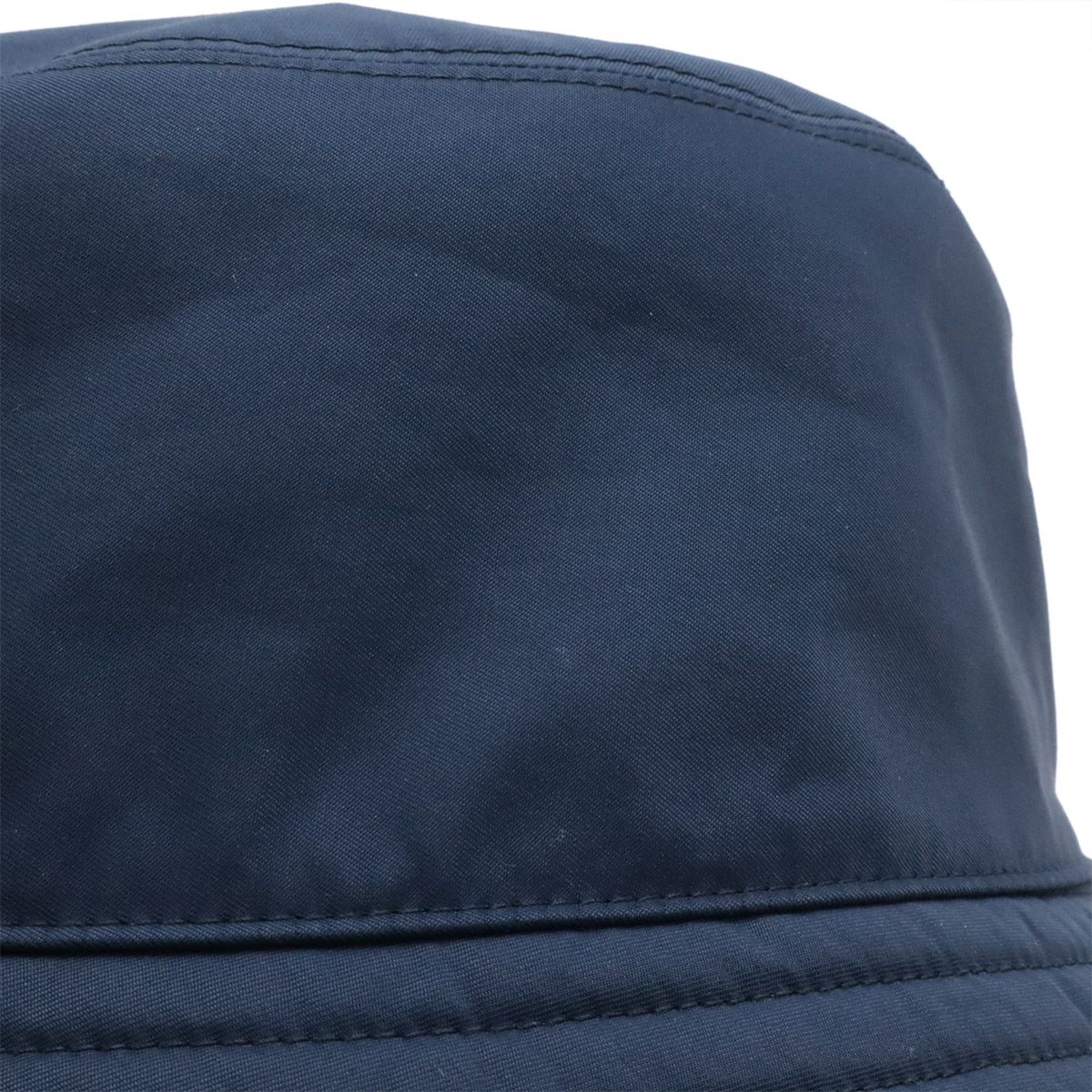Hermes Series Button Clou de Selle Bucket Hat Cotton 59% Nylon 41% Navy Orange — view 3