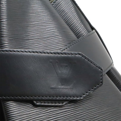 Louis Vuitton Epi Sac Depot Shoulder Bag Semi Noir Black — view 8