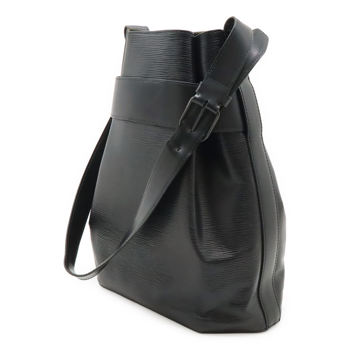 Louis Vuitton Epi Sac Depot Shoulder Bag Semi Noir Black — view 2