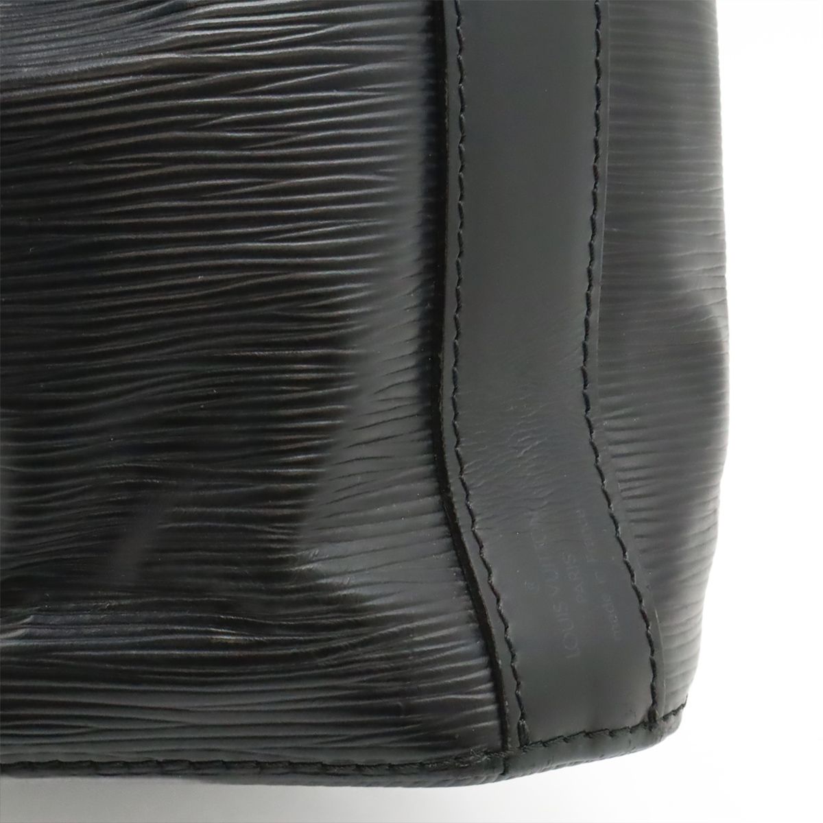 Louis Vuitton Epi Sac Depot Shoulder Bag Semi Noir Black — view 9