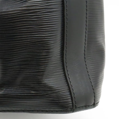 Louis Vuitton Epi Sac Depot Shoulder Bag Semi Noir Black — view 9