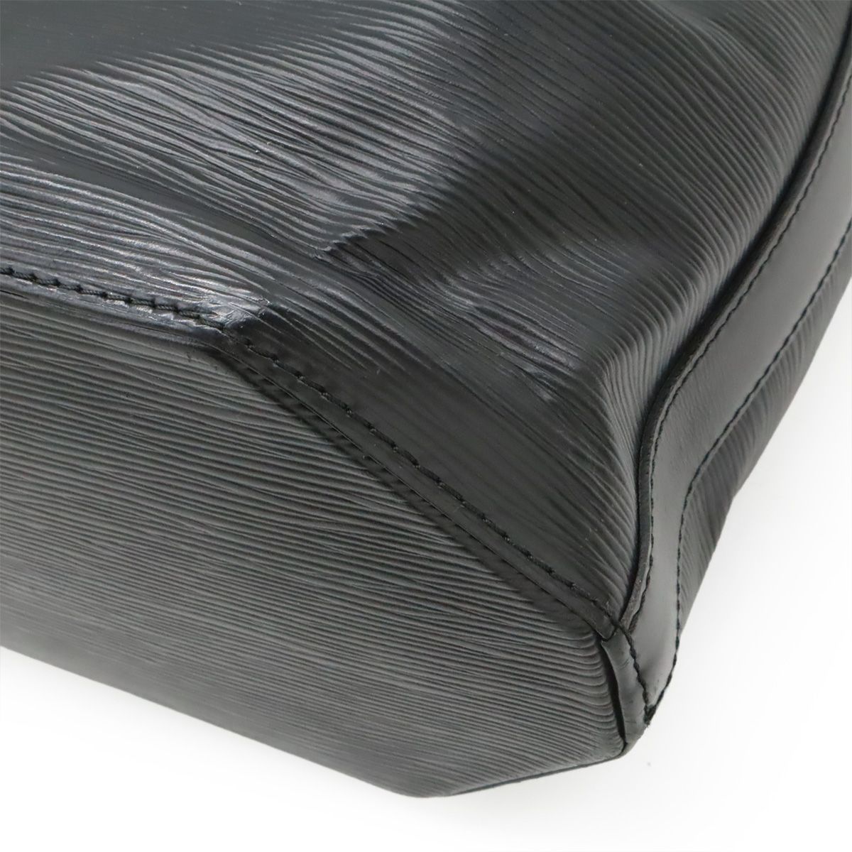 Louis Vuitton Epi Sac Depot Shoulder Bag Semi Noir Black — view 3