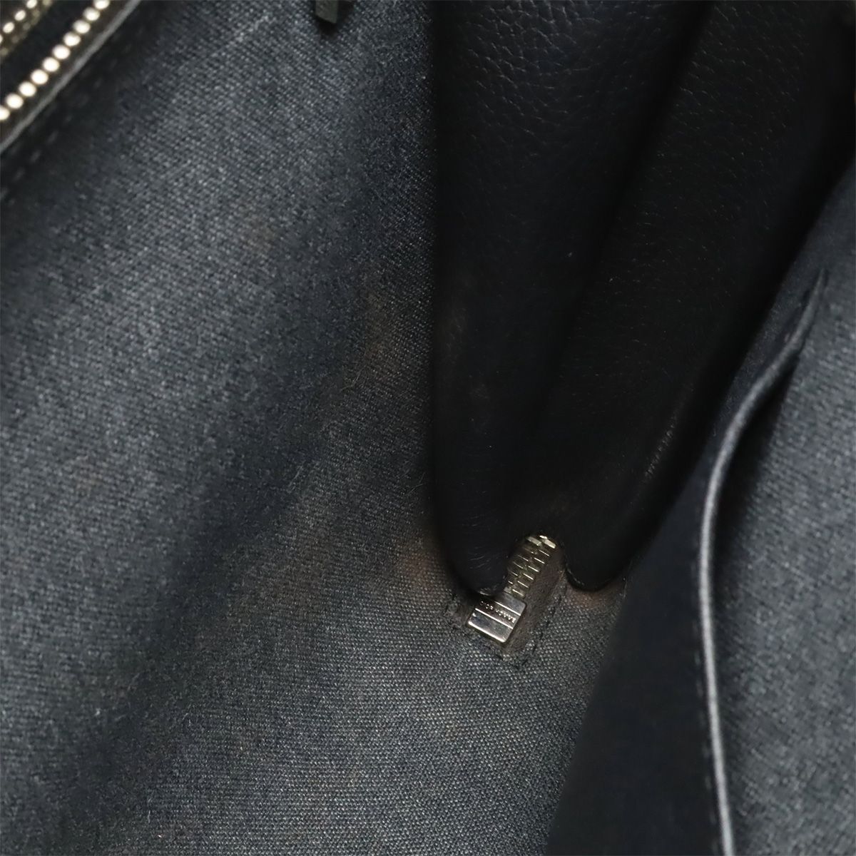 Dior Homme Logo Business Briefcase Leather Black Silver — view 7