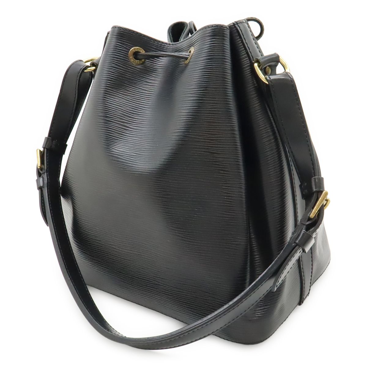 Louis Vuitton Epi Petit Noir Shoulder Bag Drawstring Black — view 2
