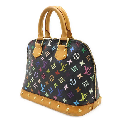 Louis Vuitton Monogram Multicolor Alma Handbag Studs Noir Black — view 2