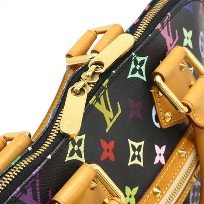 Louis Vuitton Monogram Multicolor Alma Handbag Studs Noir Black — view 5
