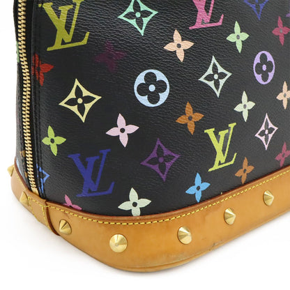 Louis Vuitton Monogram Multicolor Alma Handbag Studs Noir Black — view 7