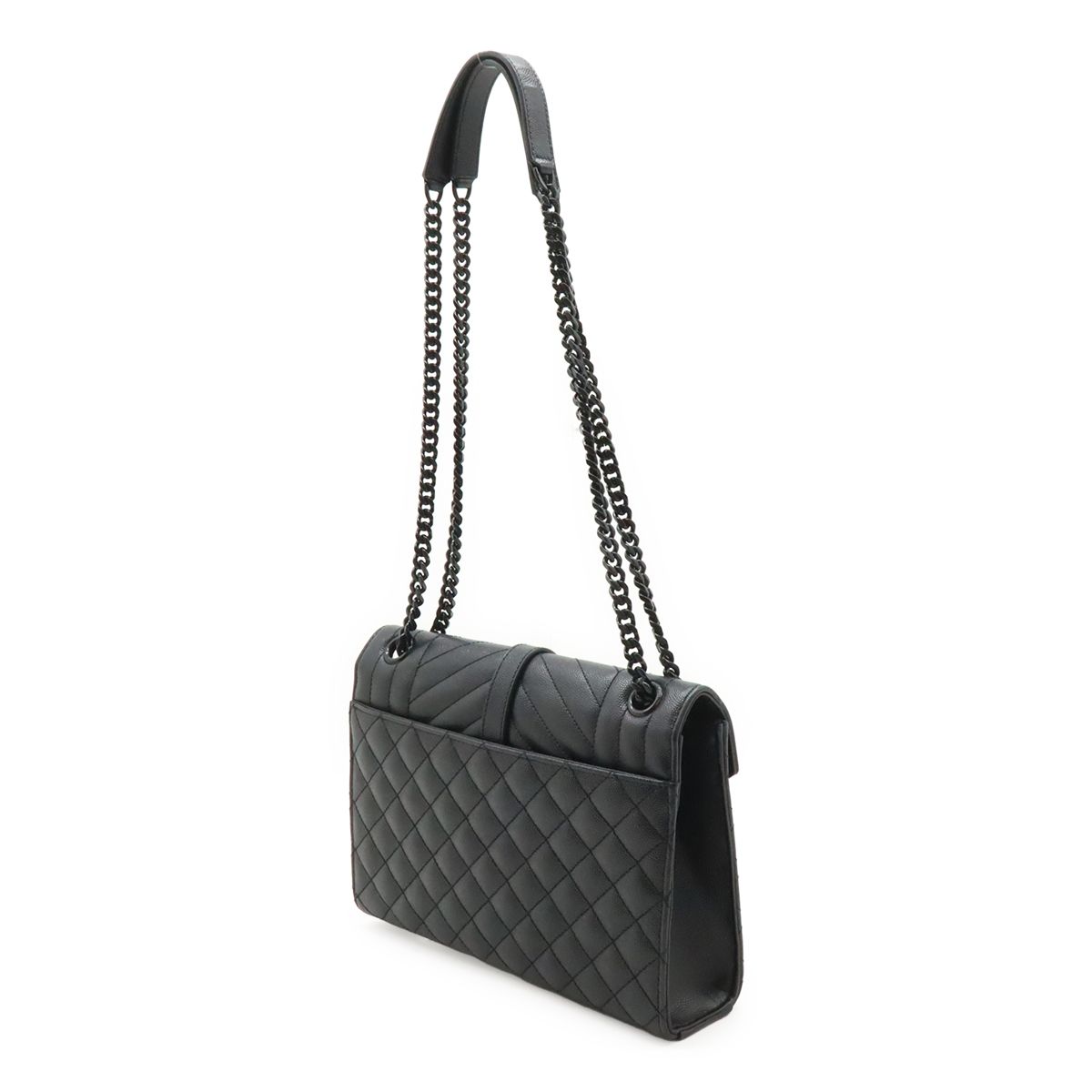 Saint Laurent Paris YSL Classic Monogram Satchel Chain Shoulder Bag Quilted — view 2