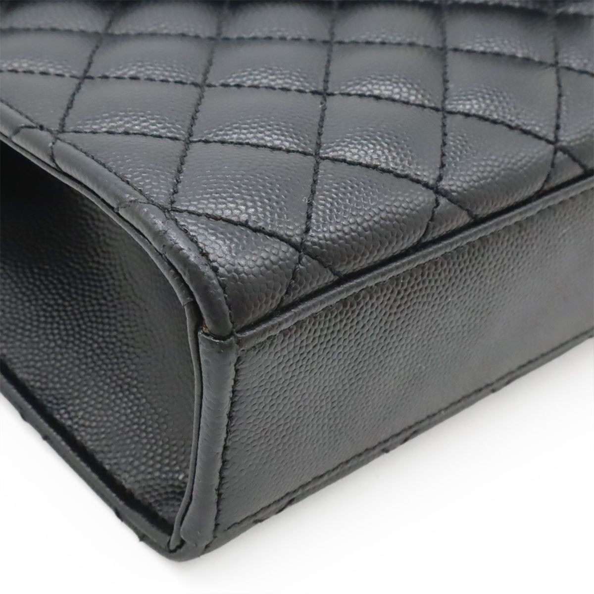 Saint Laurent Paris YSL Classic Monogram Satchel Chain Shoulder Bag Quilted — view 3