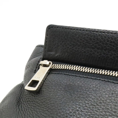 Gucci Soho Interlocking Logo Belt Bag Leather Black Silver — view 8