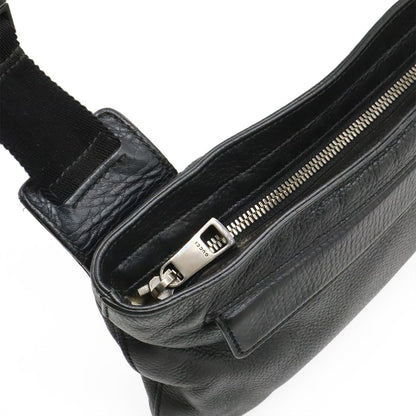 Gucci Soho Interlocking Logo Belt Bag Leather Black Silver — view 7