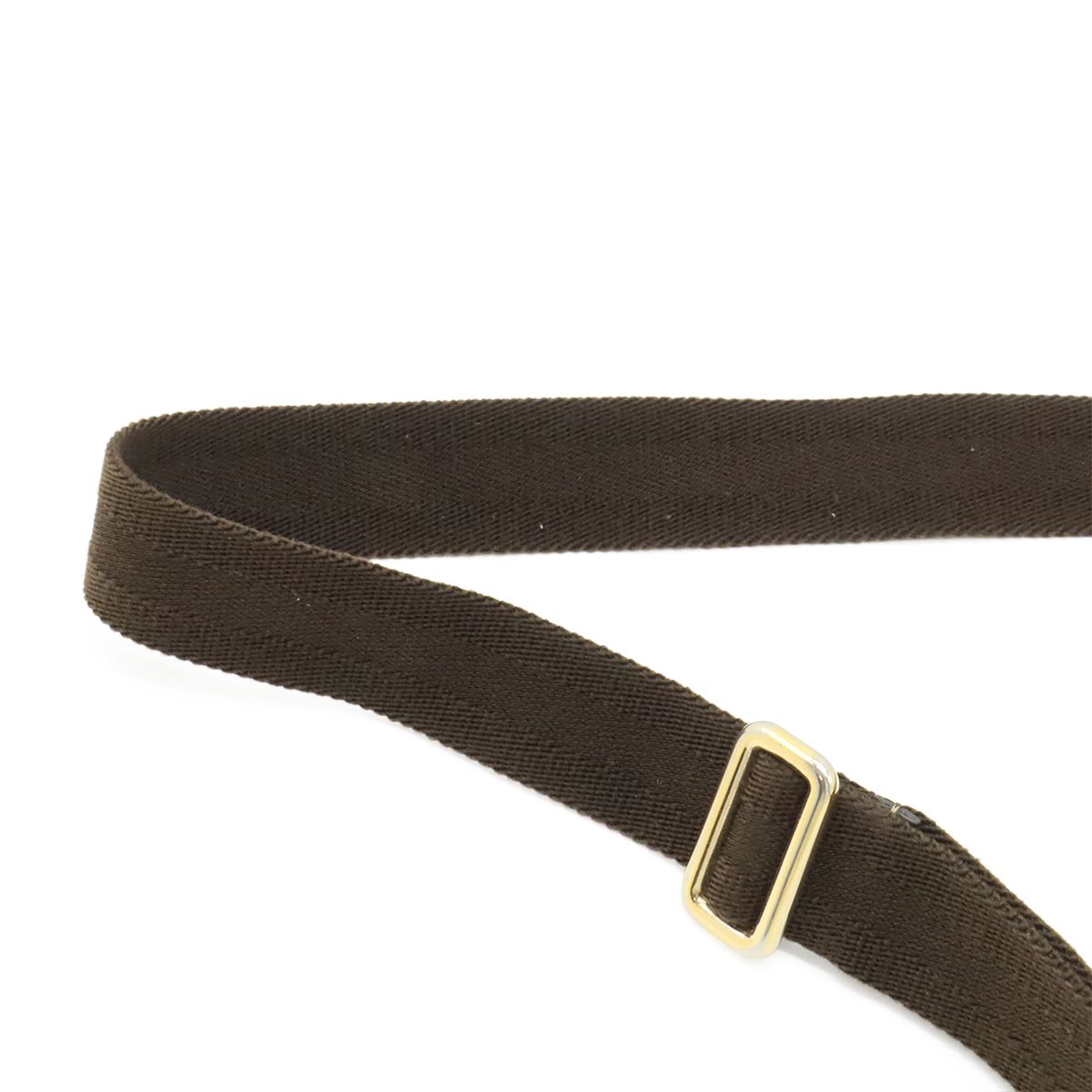 Gucci GG Supreme Plus Shoulder Bag Pochette Crossbody Leather Beige Dark Brown — view 5