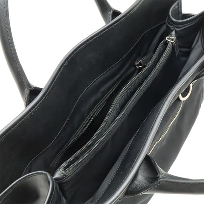 Gucci Business Briefcase Document Purse Nylon Canvas Black Silver — view 5
