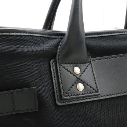 Gucci Business Briefcase Document Purse Nylon Canvas Black Silver — view 7