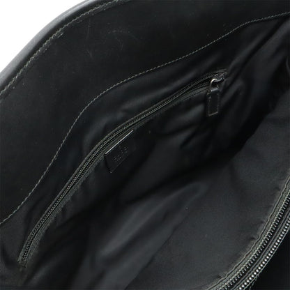 Gucci Business Briefcase Document Purse Nylon Canvas Black Silver — view 6