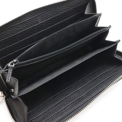Gucci Jumbo GG Zip Wallet Zip Around Leather Black Silver — view 5
