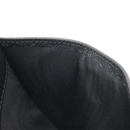Prada Saffiano Triangle Logo Card Case Business Holder Coin Purse Leather Nero — view 8