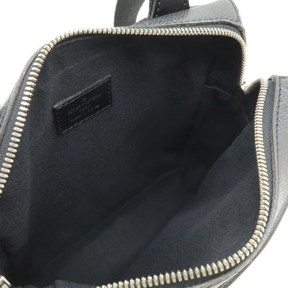Louis Vuitton Taiga Sayan Shoulder Bag Crossbody Leather Canvas Ardoise Black — view 7