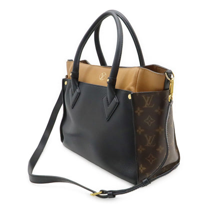 Louis Vuitton Monogram on My Side MM 2-Way Shoulder Bag Leather Noir Black — view 2
