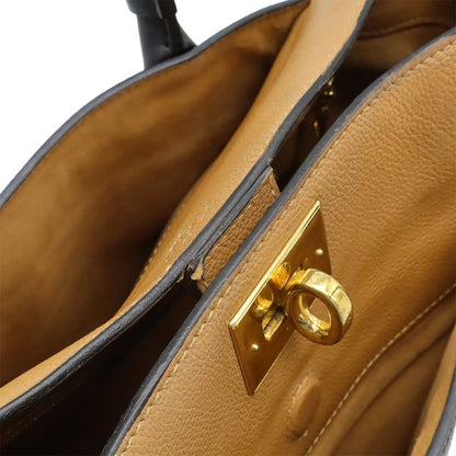 Louis Vuitton Monogram on My Side MM 2-Way Shoulder Bag Leather Noir Black — view 6